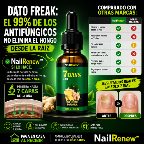 NailRenew™– Adiós hongos en uñas, resultados en solo 1 semana