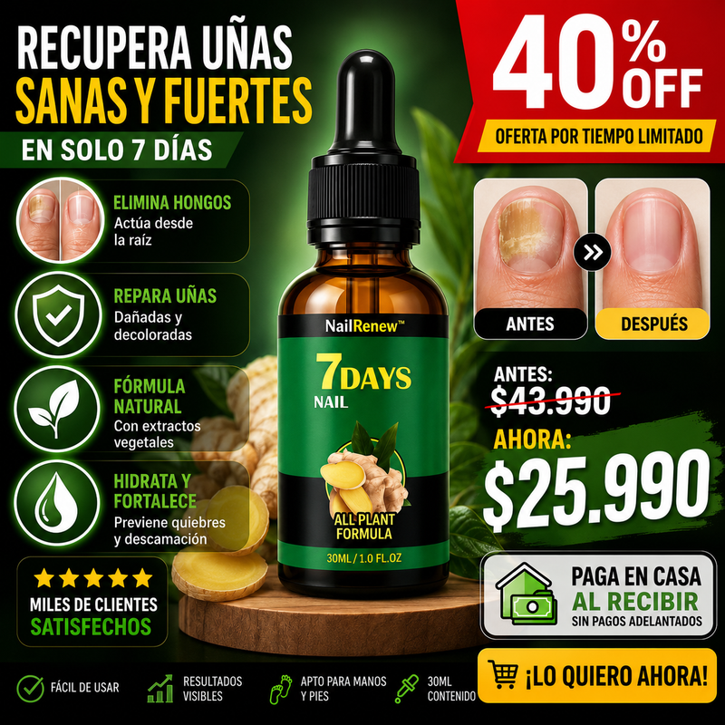 NailRenew™– Adiós hongos en uñas, resultados en solo 1 semana