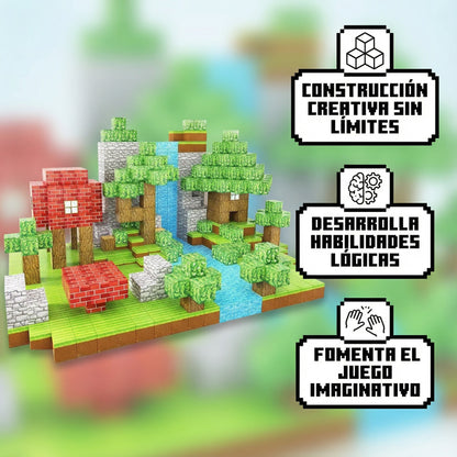 Bloques Construcción Magnéticos - CubeWorld™